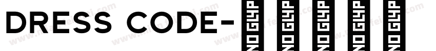 dress code字体转换